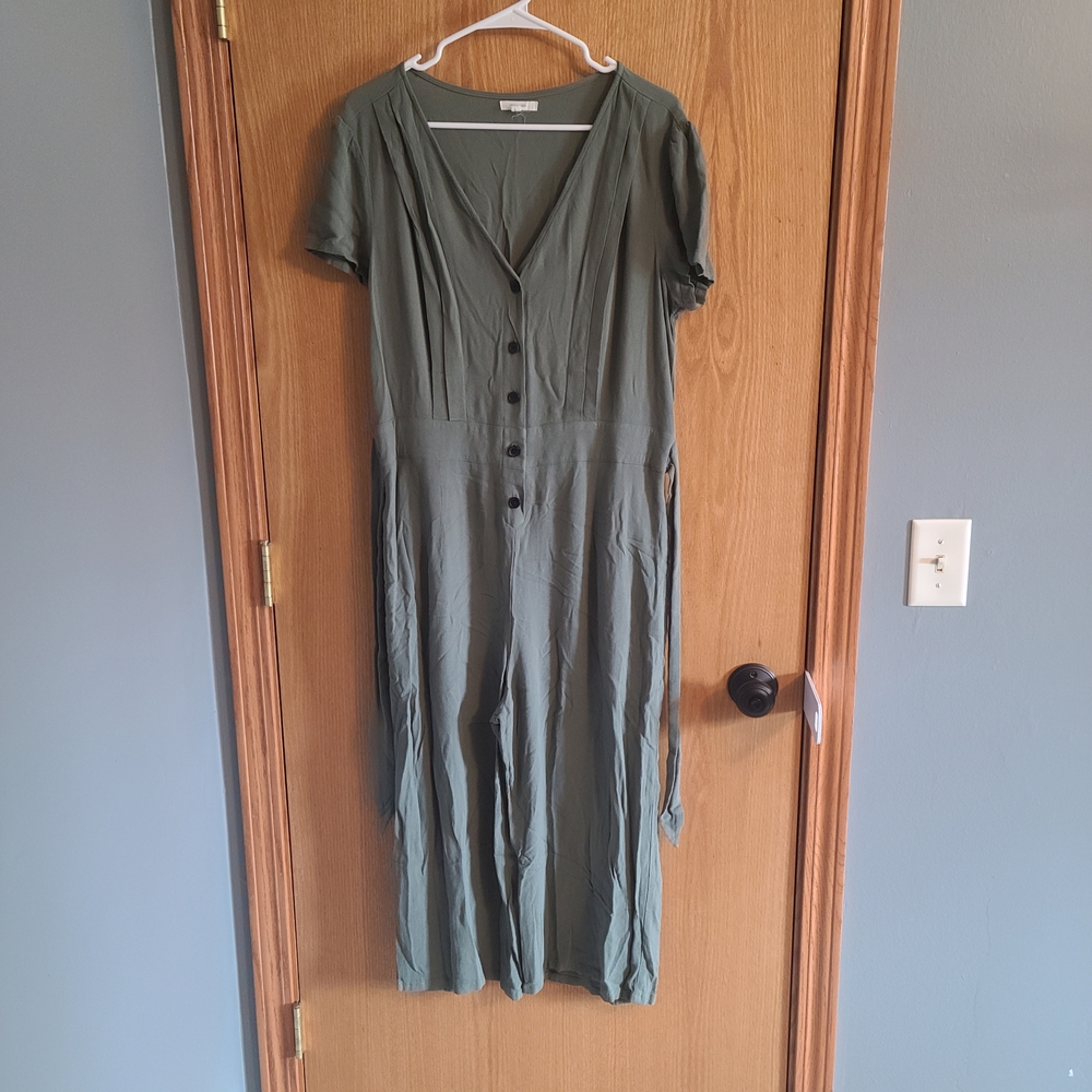 Maurices Olive Green Jumpsuit